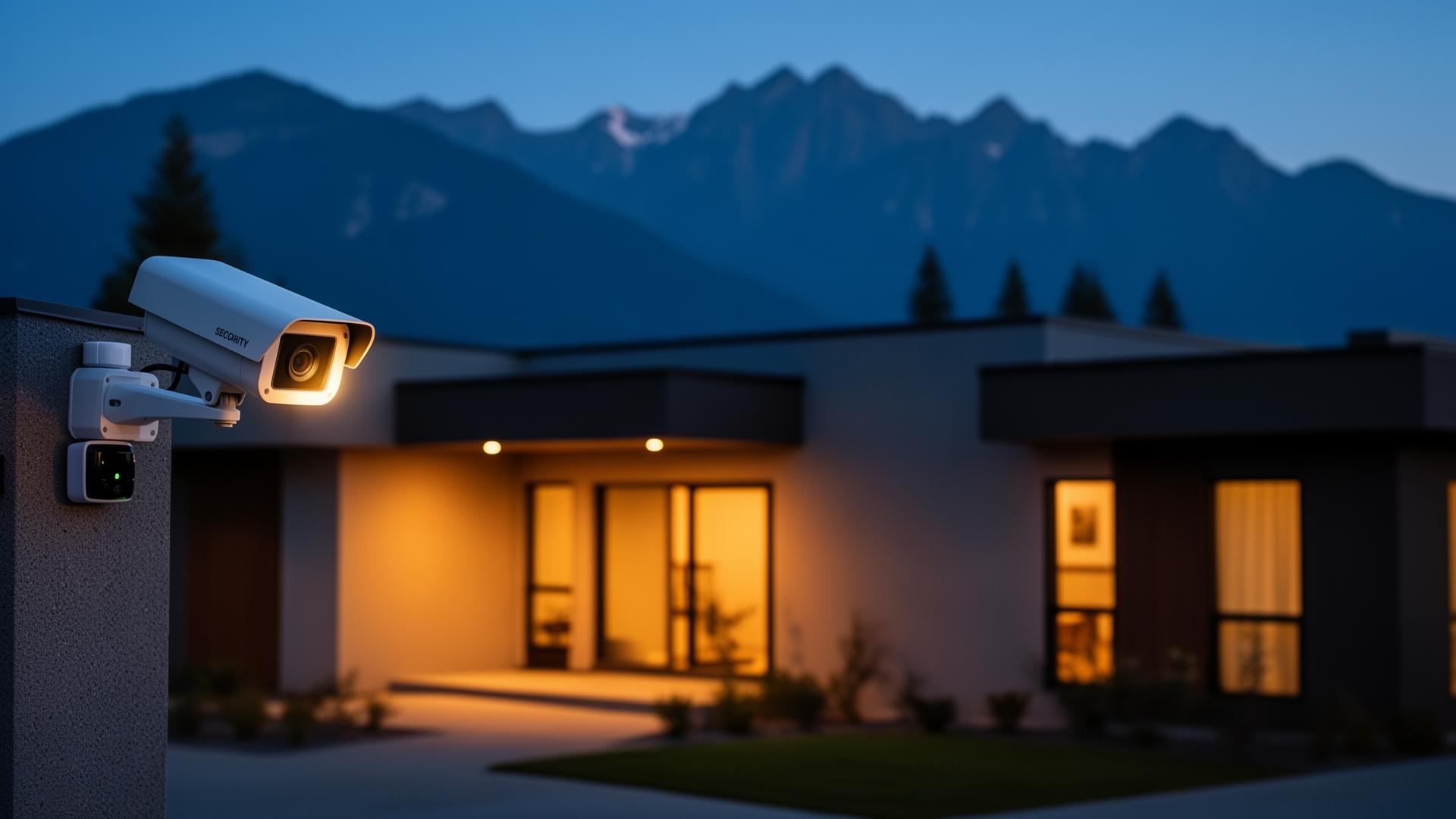 Professional security system protecting a home in the Fraser Valley